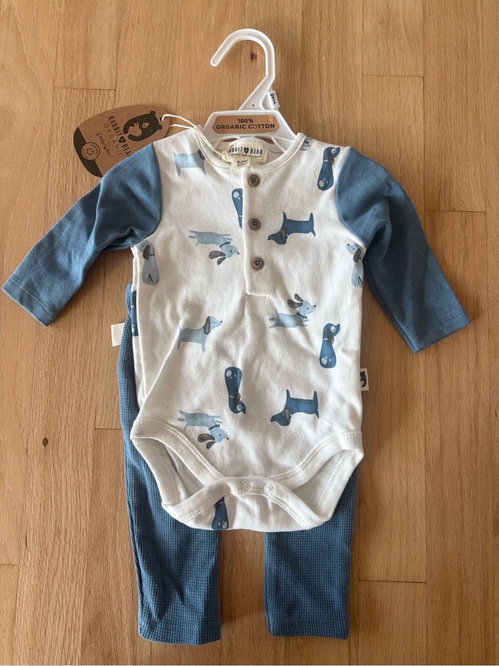 Rabbit + Bear Baby Outfit